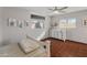 Bedroom with dresser, bed, and ceiling fan at 6627 N 16Th Dr, Phoenix, AZ 85015