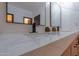 Modern bathroom with double vanity and quartz countertop at 6909 N 71St Dr, Glendale, AZ 85303