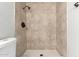 Clean shower stall with tile surround and hexagonal floor at 7118 E Arbor Ave, Mesa, AZ 85208