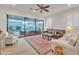 Living room with sliding doors leading to a pool at 8043 E Jaeger St, Mesa, AZ 85207