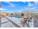 Inviting swimming pool with spacious patio and lounge chairs at 8043 E Jaeger St, Mesa, AZ 85207