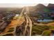 Aerial view showing a community near a golf course and lake at 9023 N Crown Ridge --, Fountain Hills, AZ 85268