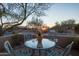 Charming patio furniture and sunset view at 9023 N Crown Ridge --, Fountain Hills, AZ 85268