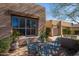 Inviting patio with a glass table and four chairs at 9023 N Crown Ridge --, Fountain Hills, AZ 85268