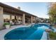 Inviting pool with a curved design and patio seating at 9023 N Crown Ridge --, Fountain Hills, AZ 85268