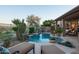 Serene pool and patio oasis with lush landscaping at 9023 N Crown Ridge --, Fountain Hills, AZ 85268