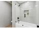 Clean bathroom with bathtub and shower, and updated fixtures at 9031 N 83Rd Way, Scottsdale, AZ 85258