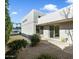 Modern backyard with flagstone patio and gravel landscaping at 9448 N 80Th Pl, Scottsdale, AZ 85258