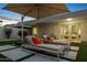 Tranquil patio with lounge chairs and view of home at 9448 N 80Th Pl, Scottsdale, AZ 85258