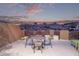 Outdoor patio with seating area and scenic mountain views at 10222 E Southwind E Ln # 1026, Scottsdale, AZ 85262