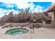 Relaxing community hot tub with desert landscape at 10222 E Southwind E Ln # 1026, Scottsdale, AZ 85262