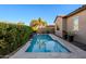 Inviting pool area with ample space for lounging and entertaining at 10434 E Texas Ave, Mesa, AZ 85212