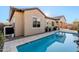 Enjoy this expansive pool and patio perfect for outdoor relaxation at 10434 E Texas Ave, Mesa, AZ 85212