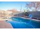 Refreshing pool with basketball hoop at 10549 E Flossmoor Ave, Mesa, AZ 85208