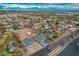 Aerial view showcasing two new construction homes in a residential area at 10869 N 81St Ave, Peoria, AZ 85345