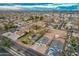 Aerial view of two new construction homes in a residential neighborhood at 10869 N 81St Ave, Peoria, AZ 85345