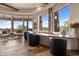 Unique bar area with a curved granite countertop at 11105 E Tamarisk Way, Scottsdale, AZ 85262