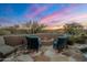 Enjoy sunsets from this firepit with scenic views at 11105 E Tamarisk Way, Scottsdale, AZ 85262