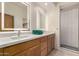 Bathroom with double vanity and walk-in shower at 11686 N Spotted Horse Way, Fountain Hills, AZ 85268