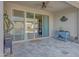 Covered patio with pool view and built-in grill at 15207 S 183Rd Ave, Goodyear, AZ 85338