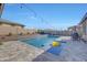 Inviting backyard with a refreshing pool at 15207 S 183Rd Ave, Goodyear, AZ 85338