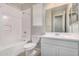 Bathroom with white vanity, shower and bathtub at 16019 W Avenida Del Sol --, Surprise, AZ 85387