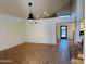 Bright living room with hardwood floors and high ceilings at 1722 W Brooks St, Chandler, AZ 85224