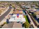 Aerial view of the home and neighborhood, showing its location and surroundings at 2003 E Magdalena Dr, Tempe, AZ 85283