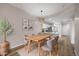 Light dining area with wood table and chairs at 205 N 74Th St # 122, Mesa, AZ 85207