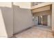 Private patio with tile flooring and sliding glass door access at 205 N 74Th St # 122, Mesa, AZ 85207