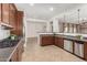 Kitchen with center island and stainless steel appliances at 23242 S 202Nd Way, Queen Creek, AZ 85142