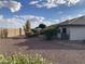 Landscaped backyard with patio and seating at 2705 S Copperwood --, Mesa, AZ 85209