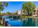 Waterfront community with gazebo and walking paths at 2746 S Harmony Ave, Gilbert, AZ 85295