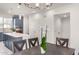 Kitchen with adjacent dining area and chandelier at 2746 S Harmony Ave, Gilbert, AZ 85295