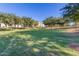 Large grassy area with mature trees and landscaping at 2746 S Harmony Ave, Gilbert, AZ 85295