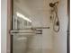 Large walk-in shower with grab bar and tiled walls at 2747 Leisure World --, Mesa, AZ 85206