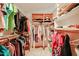 Large walk-in closet with ample shelving and hanging space at 2747 Leisure World --, Mesa, AZ 85206