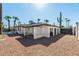 Detached garage and expansive backyard with gravel at 2826 E Victor Hugo Ave, Phoenix, AZ 85032