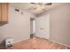 Bedroom with double closet and ceiling fan at 4321 W Greenway Rd, Glendale, AZ 85306