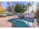 Inviting swimming pool with flagstone decking at 4591 E Calle Ventura --, Phoenix, AZ 85018