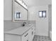 Contemporary bathroom with a single vanity and patterned floor at 4642 N 31St St, Phoenix, AZ 85016