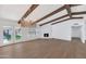 Bright living room with hardwood floors, fireplace and French doors at 4642 N 31St St, Phoenix, AZ 85016