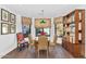 Bright breakfast nook with built-in shelving and window seating at 5989 E Sapphire Ln, Paradise Valley, AZ 85253