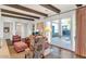 Sitting room with French doors opening to a courtyard at 5989 E Sapphire Ln, Paradise Valley, AZ 85253