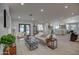 Bright and airy living room with a neutral color palette and modern furniture at 6017 E Beck Ln, Scottsdale, AZ 85254