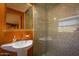 Modern bathroom with walk-in shower and mosaic tile at 6836 N 36Th St, Phoenix, AZ 85018