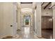Elegant living space with stone pillars, arched windows and high ceilings offering great natural light at 6876 S Star Dr, Gilbert, AZ 85298