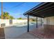 Covered patio overlooking the refreshing pool at 7432 E Latham St, Scottsdale, AZ 85257