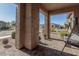 Covered patio area providing an outdoor seating space at 8202 W Merriweather Way, Florence, AZ 85132