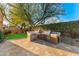 Outdoor kitchen with built-in grill, refrigerator, and ample counter space at 9630 E Mountain Spring Rd, Scottsdale, AZ 85255